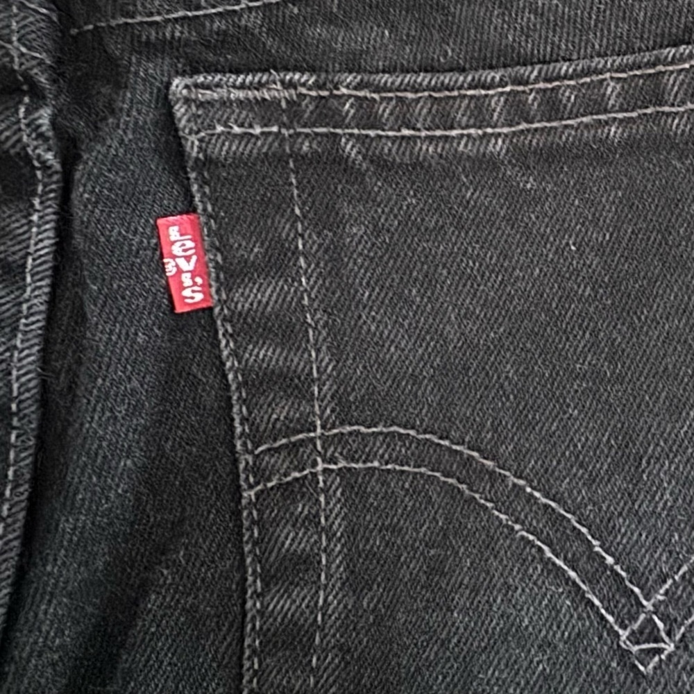 Vintage Levi’s 550 Black Relaxed Fit Tapered mom Jeans Women’s 10 Regular - Picture 10 of 13